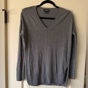 Trouve Gray V-Neck Sweater